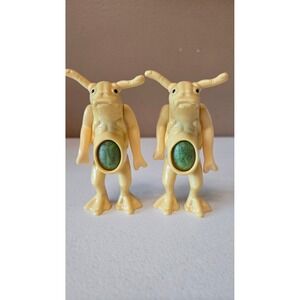 Vintage 1997 Men in Black Burger King Alien Toy Figures Set of 2 MIB Movie Promo